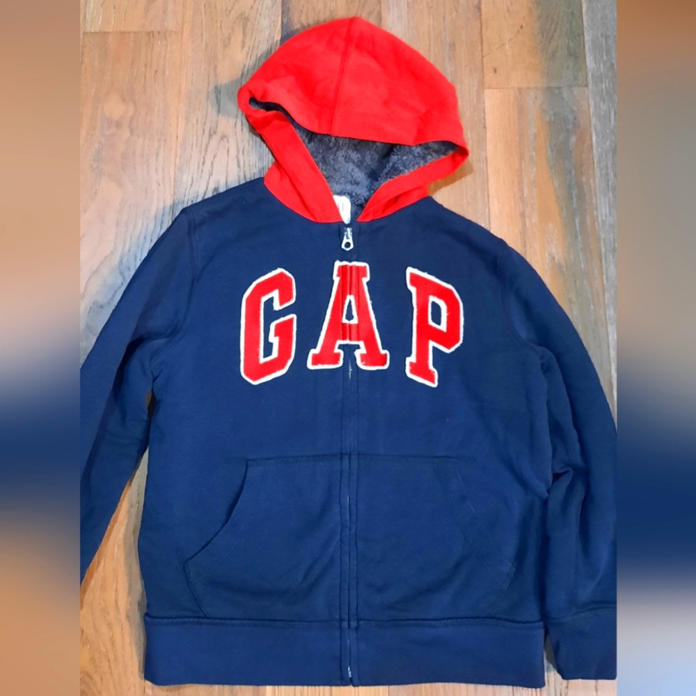 GAP Sherpa-Lined Zip Hoodie kids